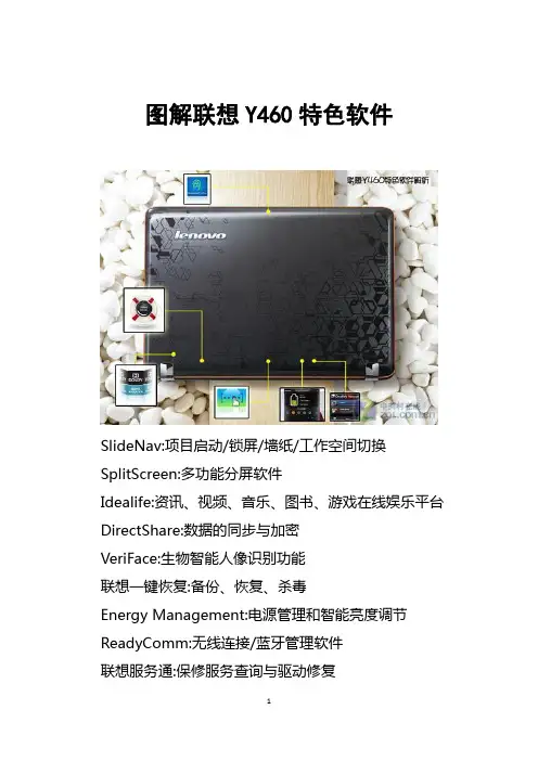 图解联想Y460特色软件