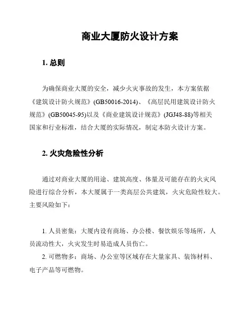 商业大厦防火设计方案