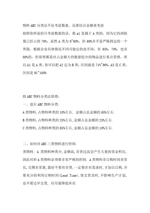 物料ABC分类法