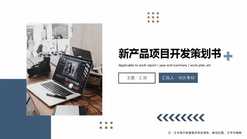 新产品项目开发策划书ppt模板