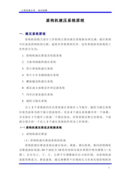 盾构机液压系统原理