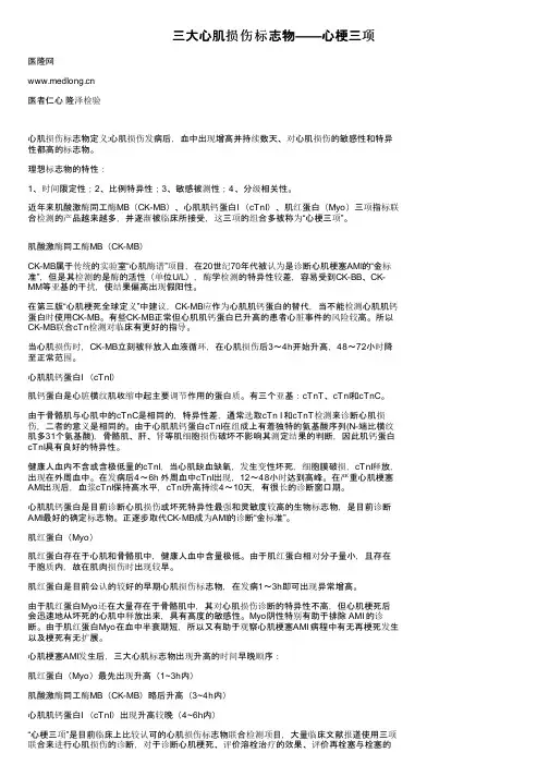 三大心肌损伤标志物——心梗三项