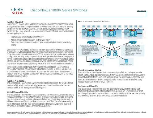Cisco Nexus 1000V Series Switches at a glance