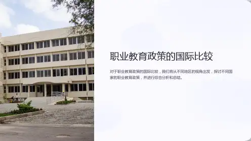 职业教育政策的国际比较