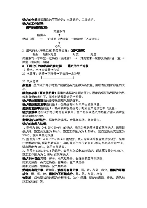 锅炉及锅炉房设备锅炉复习解析