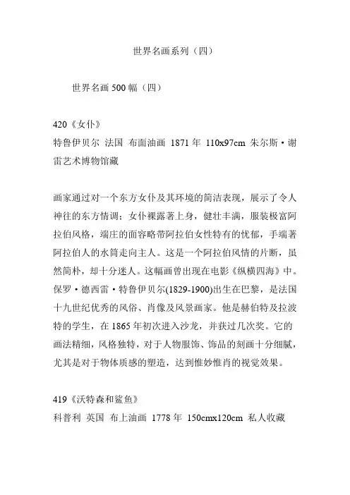 世界名画系列(四)
