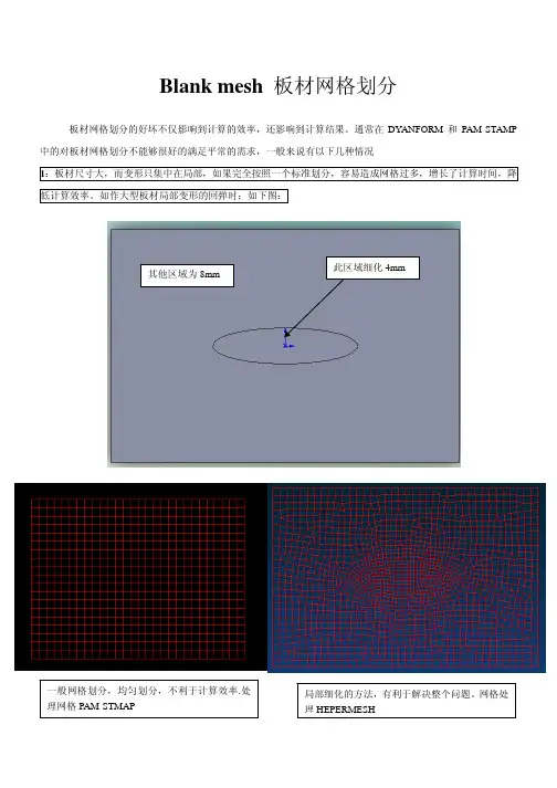 板材网格划分技巧