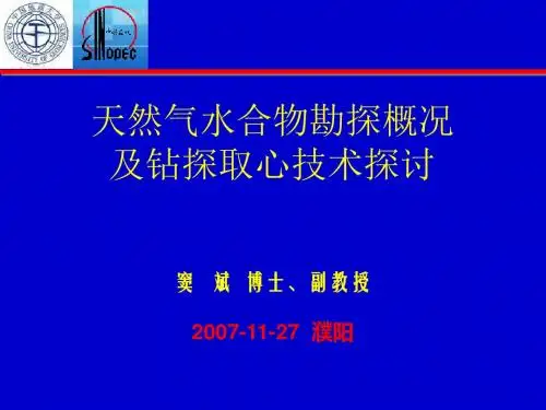 天然气水合物勘探概况及钻探取心技术探讨 (2)