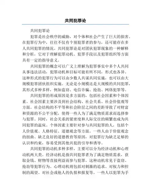 共同犯罪论
