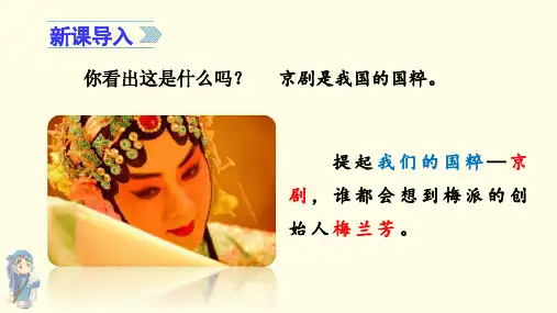 《梅兰芳蓄须》课件PPT