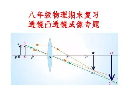 苏科版八年级物理期末复习 第五章透镜凸透镜成像 专题复习课件ppt(共18张PPT)