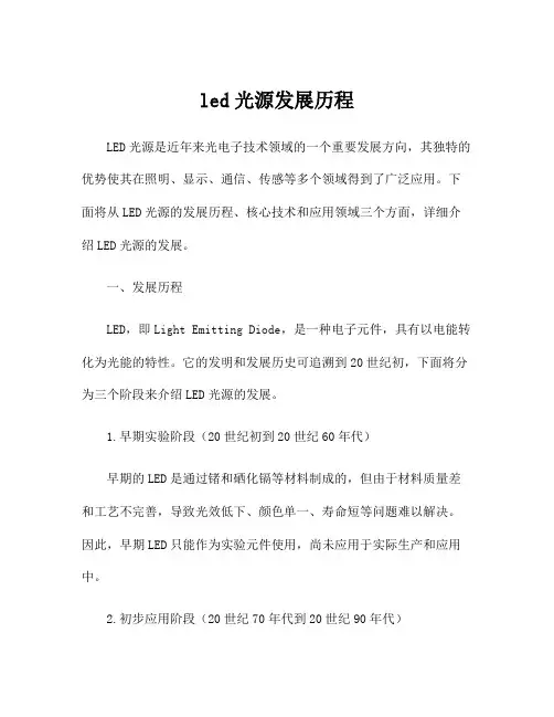 led光源发展历程