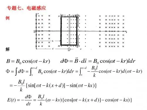 江苏省南京师范大学附属中学高中物理竞赛讲座课件：专题七 电磁感应 (共44张PPT)