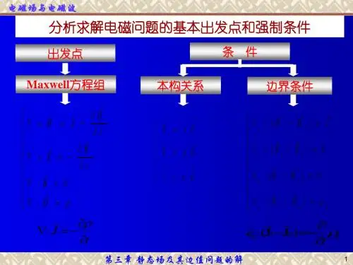 电磁场与波课件教学PPT-第三章 静态场及其边值问题的解共154页PPT资料