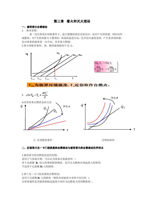 燃烧学 复习重点概要