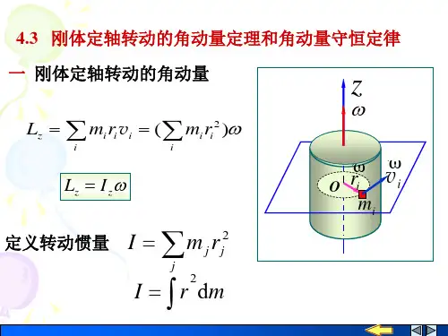 4.3刚体转动角动量 角动量守恒定律