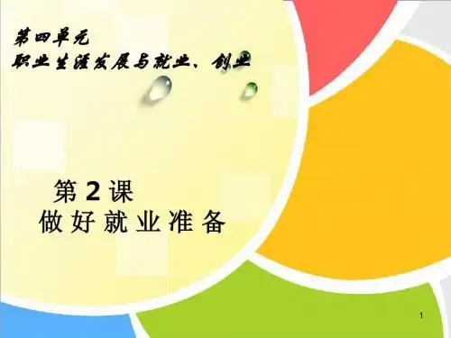 第四单元_第二课_三、掌握求职的基本方法