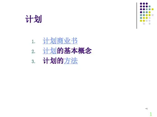 高级管理学-计划