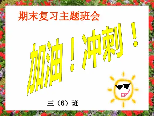 小学期末复习动员班会ppt省名师优质课赛课获奖课件市赛课一等奖课件