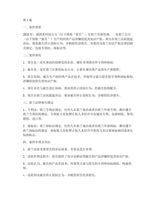 荷兰法律案例分析(3篇)