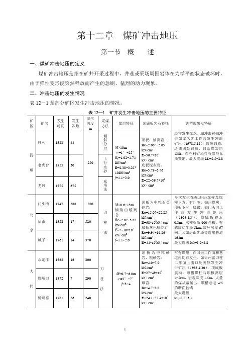 12煤矿冲击地压
