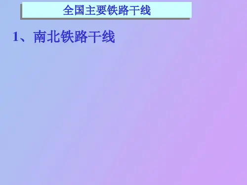 全国主要铁路干线