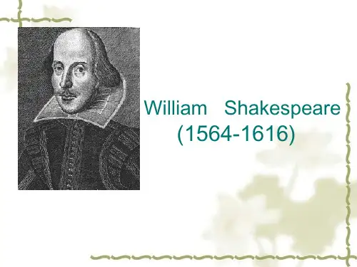shakespeare's sonnets(莎士比亚的十四行诗)
