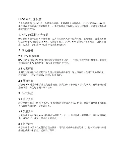 hpv可行性报告