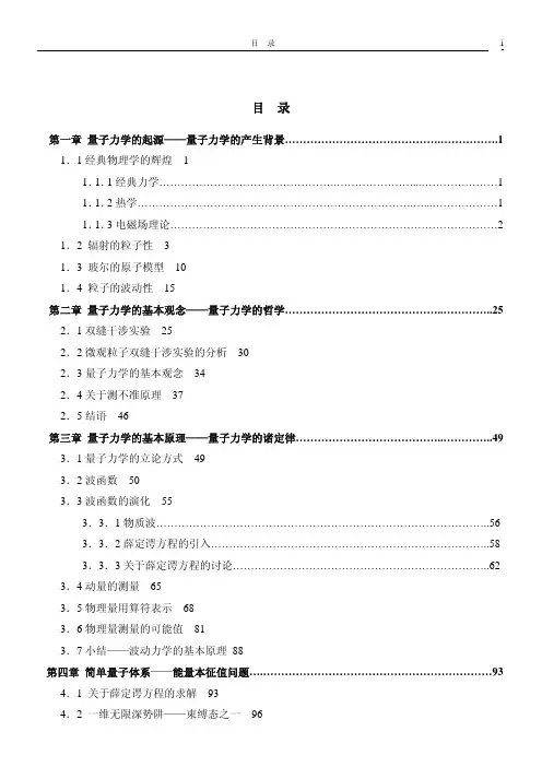 量子力学目录20152