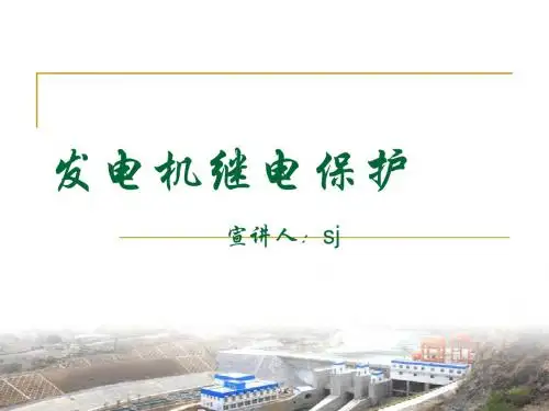 经典“发电机继电保护”总结