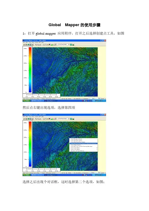 Global  Mapper的使用步骤