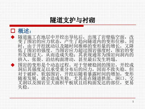 隧道支护与衬砌课件