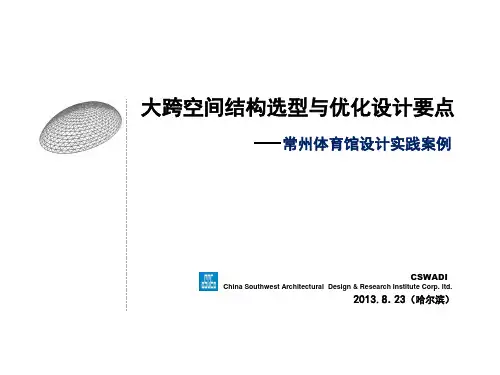 体育馆屋盖索承单层网壳结构设计精品PPT课件