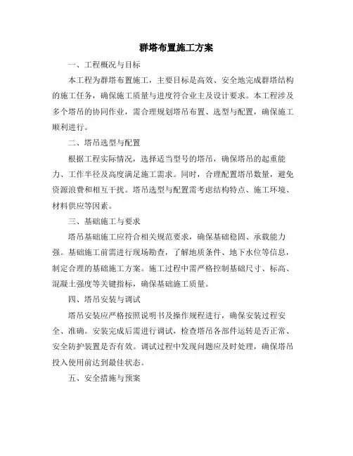 群塔布置施工方案