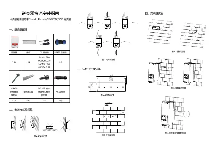 逆变器快速安装指南