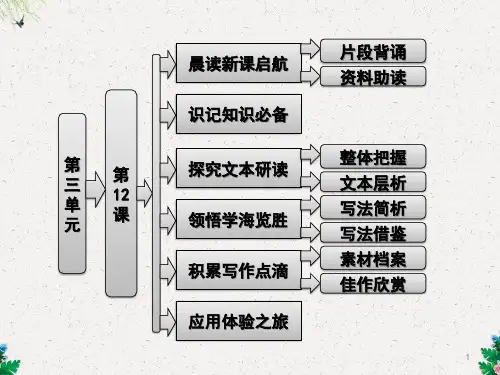 高中语文 第三单元 第12课 荷花淀精品课件 粤教版必修3