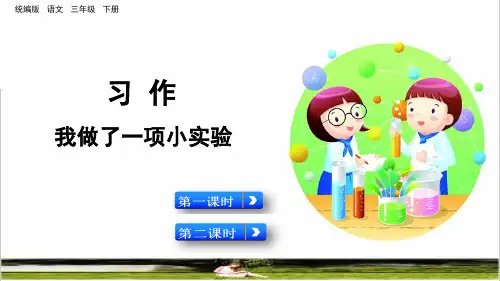 统编版三年级语文下册第四单元《习作：我做了一项小实验》上课课件
