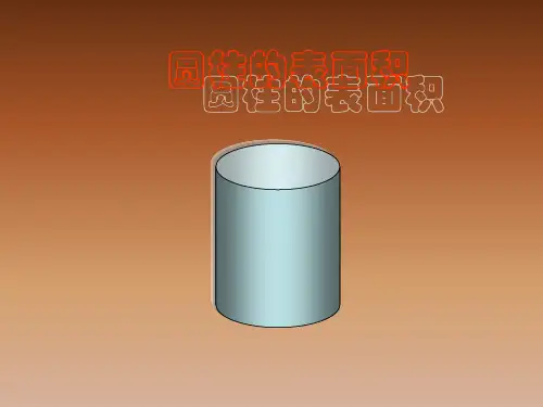 圆柱的侧面积及表面积