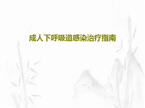成人下呼吸道感染治疗指南共45页文档