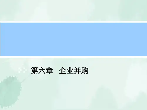第六章企业并购行为