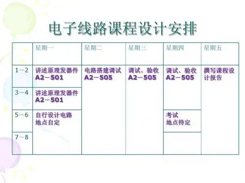 模拟电子技术课设(2012)频率电压变换器