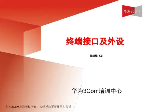 终端接口及线缆线序