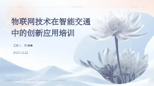 物联网技术在智能交通中的创新应用培训ppt