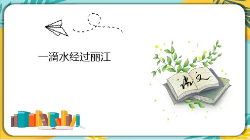部编版八年级语文下册课件 第20课《一滴水经过丽江》课件(共35张PPT)