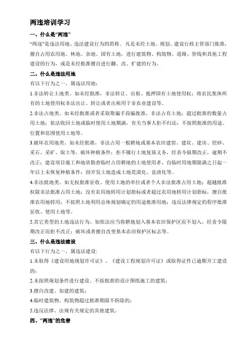 两违培训教育