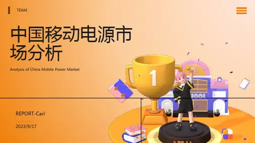 2023年中国移动电源市场分析报告模板
