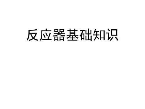 反应器基础知识  第一讲