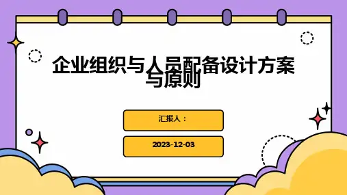 企业组织与人员配备设计方案与原则