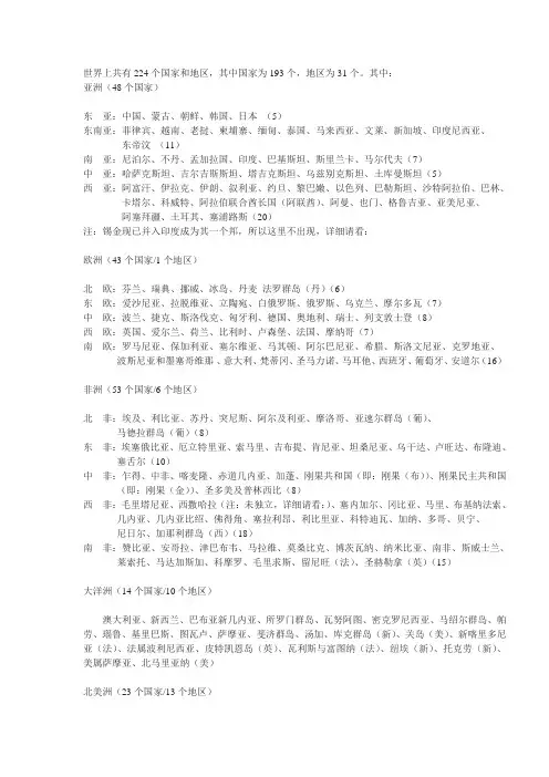 世界国家大全