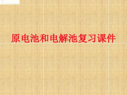 原电池和电解池课件